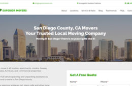 Superior Movers: New Website Launch & Organic Content Strategy Creation